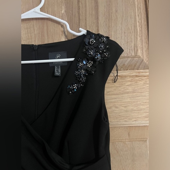 Adrianna Papell‎ womens  jumpsuit black size 2P - Picture 4 of 11